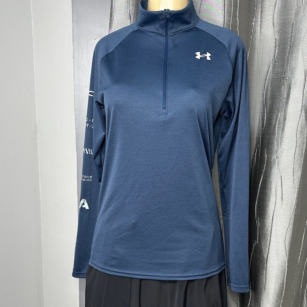 Under Armour Women's Sz YXL Navy Long Sleeve Performance Top